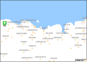 map of Urbanización Santa Ana